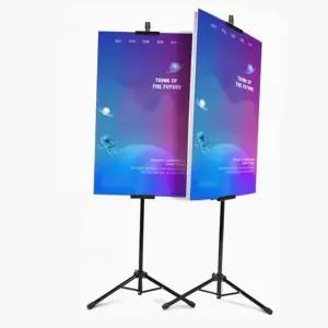 휴대용 입간판 스탠드 접이식 양면 전시회 조절형 포스터 거치대 메뉴판 안정적 미끄럼 방지 입구 높이