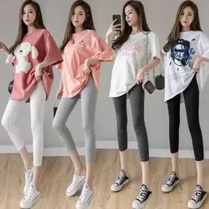 [텐바이텐][홍은]여름7부 레깅스 쿨 스판 요가복 아이스