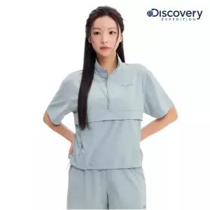 [롯데백화점]디스커버리익스페디션 [여성] 프레시벤트 폴튼 트레이닝 반팔 하이넥 아노락 (DWTR93053)