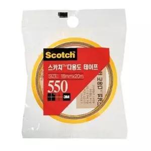 셀로판테이프3M 스카치 다용도테이프(리필) 550 3M 18mm 20M
