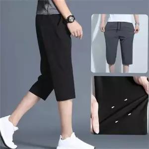 남성 7부 슬랙스 카프리 쿨링 여름 남성 7부 바지 스판 경량
