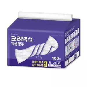 유한킴벌리 크리넥스 위생행주 100매 빨아쓰는키친타올 최고급두께