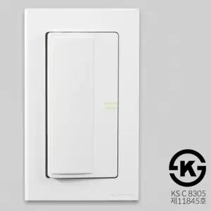 가정용 스마트 디자인 1구 와이드스위치 1로 야광 벽스위치 전기 부착 매입 교체 방스위치 용품 공사 용콘