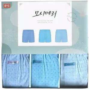 BYC모시메리 까실까실 통풍성좋은 모시박서3매입ECF3077
