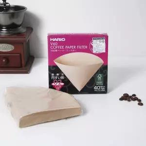 하리오 V60 커피 종이 필터 40매여과지 필터지 드립세트 용품 핸드 드리퍼