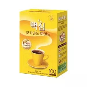 마일드 맥심무설탕블랙커피 모카골드 커피 스틱 100T