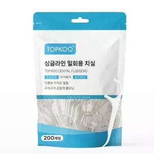 탑쿠 (231580) 탑쿠 싱글라인 일회용 대용량 Y형 치실