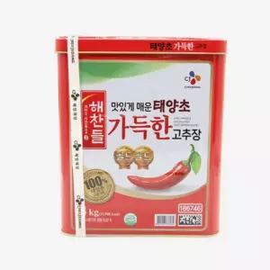 해찬들 맛있게 매운 태양초 가득한 고추장 14kg 식재료