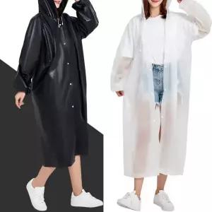 패션 레인코트 다회용 남녀공용 우비 비옷 등산 캠핑 낚시 배달 다용도 EVA