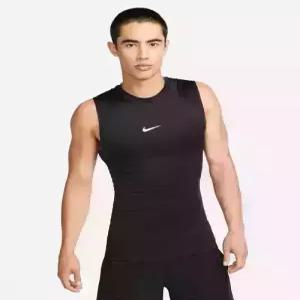 나이키 nike 프로 드라이 핏 타이트 민소매 피트니스 탑 M - 블랙화이트 FB7915-010