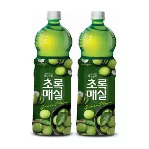 웅진 초록매실 1.5L 12펫 자연은
