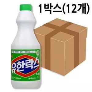고품질 유한락스 향후레쉬 1L 12개 락스 과산화수소 정제수 증류수 포비돈 소독용에탄올 W0B7E1D