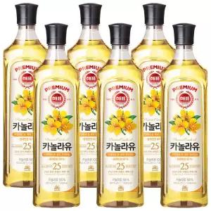 사조 해표 카놀라유 900ml x 6개 / 식용유 유지류 오일 기름