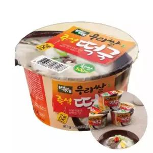 백제 우리쌀 햅쌀 떡국 163g 16개입 즉석 컵떡국