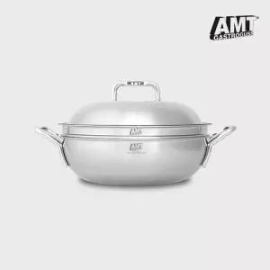 AMT 파티웍 28cm 샤프 316Ti 통5중 인덕션 스텐 냄비 선물 MNS