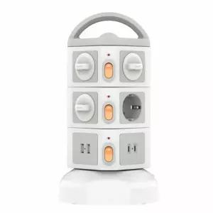 4000W 고용량 10구 USB 멀티탭 배선차단 2M TPS10