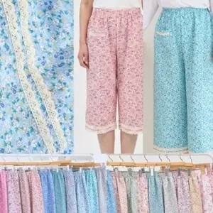엄마옷 마미소 두줄 레이스 바지 이지웨어 홈웨어 인견 잠옷 할머니 빅사이즈 40 70 마담 중년 여성 옷
