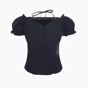 [에고이스트][BLUE LABEL] 홀터넥 러플블라우스 ES2OBL07