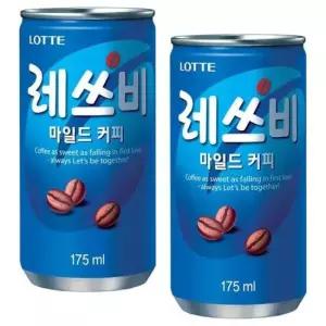 캔커피 롯데 레쓰비 마일드 60캔 175ml (30캔x2박스)