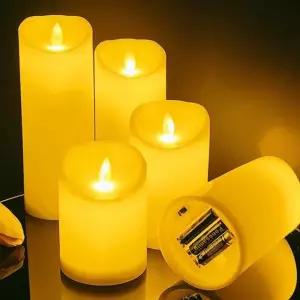 전자양초 LED 양초 촛불 전기 건전지 전자 인조 캔들 초 2size