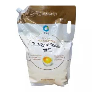 청정원 고소한 마요네즈 골드 스파우트 3.2kg 식당용