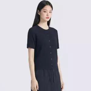 [롯데백화점]폴햄 여성) 린넨 라운드케이블 반팔 가디건 (PHG2EC2020)