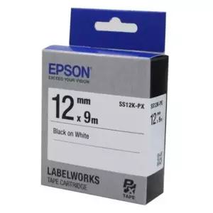 라벨리본 EPSON)라벨프린터리본(SS12K)백색/흑문자