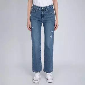 ？매장출고？ 게스 사계절 데님 여성 청바지 뉴 슬림 스트레이트 미디엄블루 YN1D6050_P381628601 팬츠 여