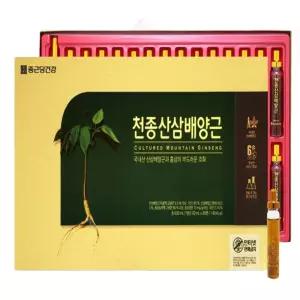 종근당건강 국산 산삼&홍삼 천종산삼배양근 앰플 비타민C