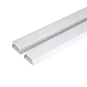 PVC 사각화이트 몰딩 전선커버 폴대 쫄대 벽몰딩 고강도몰드