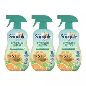 스너글 섬유탈취제 스파클링 시트러스 더블 소프트 470ml, 3개