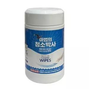 기름때 마법의청소박사 원통형 다용도 클리너티슈 찌든때 세정용 150매