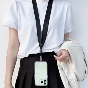 학교 목걸이형 핸드폰 스트랩 양손의자유 길이조절 휴대폰줄 DD-12357 분실방지 도난방지 소매치기방지 폰