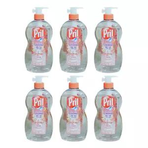 프릴 맑은식초 산뜻한 자몽 700ml x6개 친환경 고농축 1종 주방세제