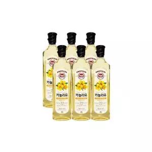 해표 프리미엄 카놀라유 (유채유) 900mL x 6개