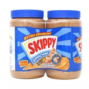 스키피 크런치 땅콩버터 1.36kg 2개 수퍼 청크 코스트코