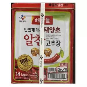 해찬들 태양초 알찬 고추장 14kg 업소용 대용량