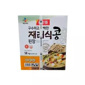 해찬들 찌개 옛날 가정식 숙성 깊은맛 장국 된장 담백한 재래식 콩 된장 14kg 1개