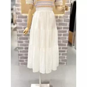 레코브 쉬어 체크 밴딩스커트 (LC41F6SK007X) 1059890