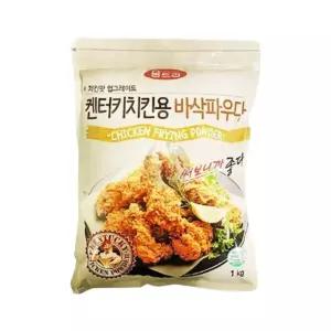 움트리 홈쿡 명절 안주 바삭 전 고소한 튀김가루 켄터키치킨용 바삭파우다 1kg 1개