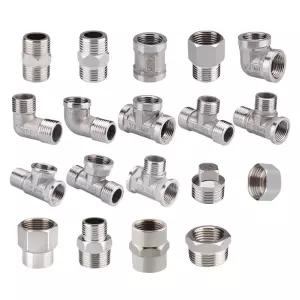 와이지유통 스텐레스 배관 자재 부품 1/2인치 20mm 15A 샤워기 호스 연결 니플 소켓 엘보 삼방티 캡 변환 아답터