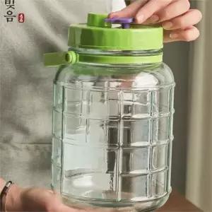 유리 매실청 용기 담금 배출 매실 유리 발효 용기 과실주 저장 곡물 보관
