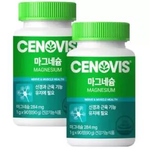 세노비스 마그네슘 영양제 보충제 영양 부족 권장 떨림 90정 2개