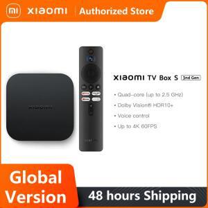 글로벌 버전 샤오미 TV 박스 S 3세대 4K 울트라 HD 2G WiFi BT5.2 구글 캐스트 넷플릭스 미디어 플레이어