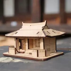 기와집 한옥 나무 조립 건축 건물 모형 DIY 만들기/종이/퍼즐/집/3D/미니어쳐/공예/재료/유아/어린이/학습