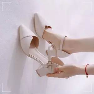 발편한 슈즈 펌프스 스트랩 구두 미들 힐 여성 메리제인 28HWDFFEF0