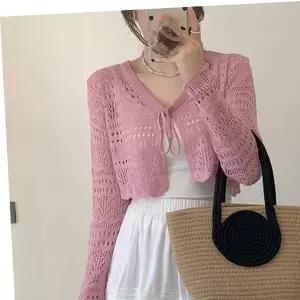 F007515_망니트 미니가디건 볼레로 레이스니트가디건