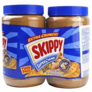 코스트코 SKIPPY 스키피 슈퍼청크 피넛버터 땅콩버터 2.72kg(1.36kg x 2개)