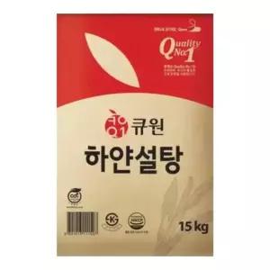 큐원 하얀설탕 15kg