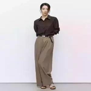 더엣지 theatg 26SS 스퀘어 벨티드 투턱팬츠 (벨트구성)